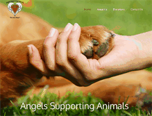 Tablet Screenshot of angelssupportinganimals.org